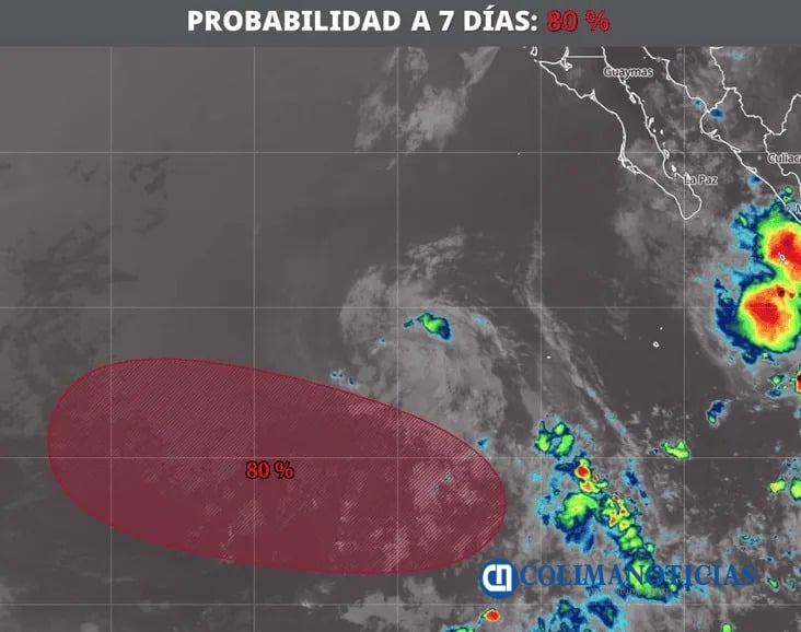 “Douglas” podría convertirse en una “peligrosa perturbación atmosférica”, alertan