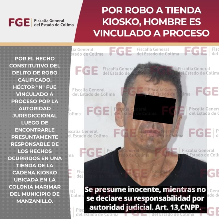 Por robo a tienda Kiosko, hombre es vinculado a proceso