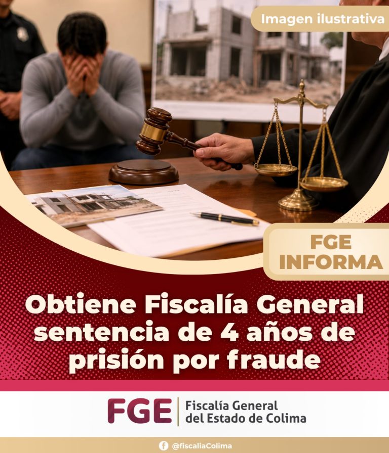 Obtiene Fiscalía General sentencia de 4 años de prisión por fraude