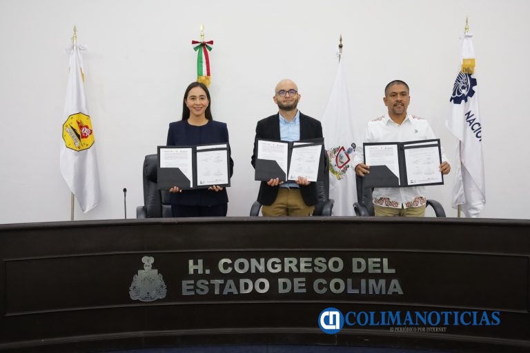 Firman Congreso del Estado y TecNM Colima convenio de colaboración académica