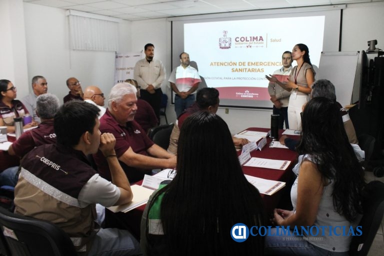 Fortalece Coespris la atención de emergencias sanitarias: Salud Colima