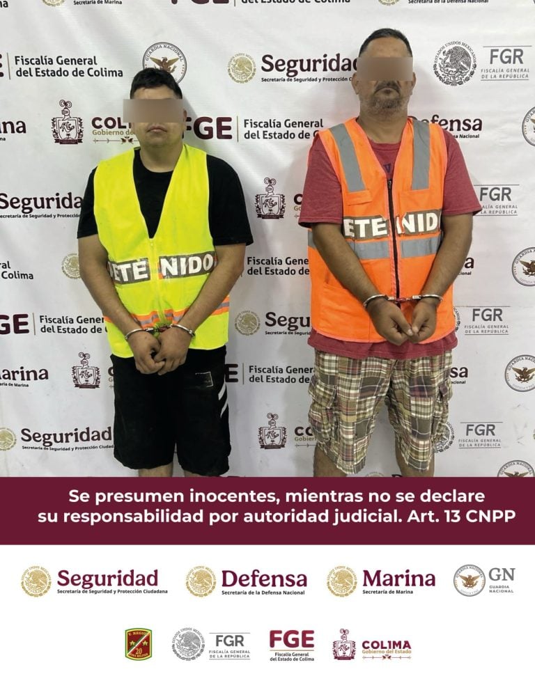 Mesa de Coordinación Estatal informa la detención de dos generadores de violencia en Colima
