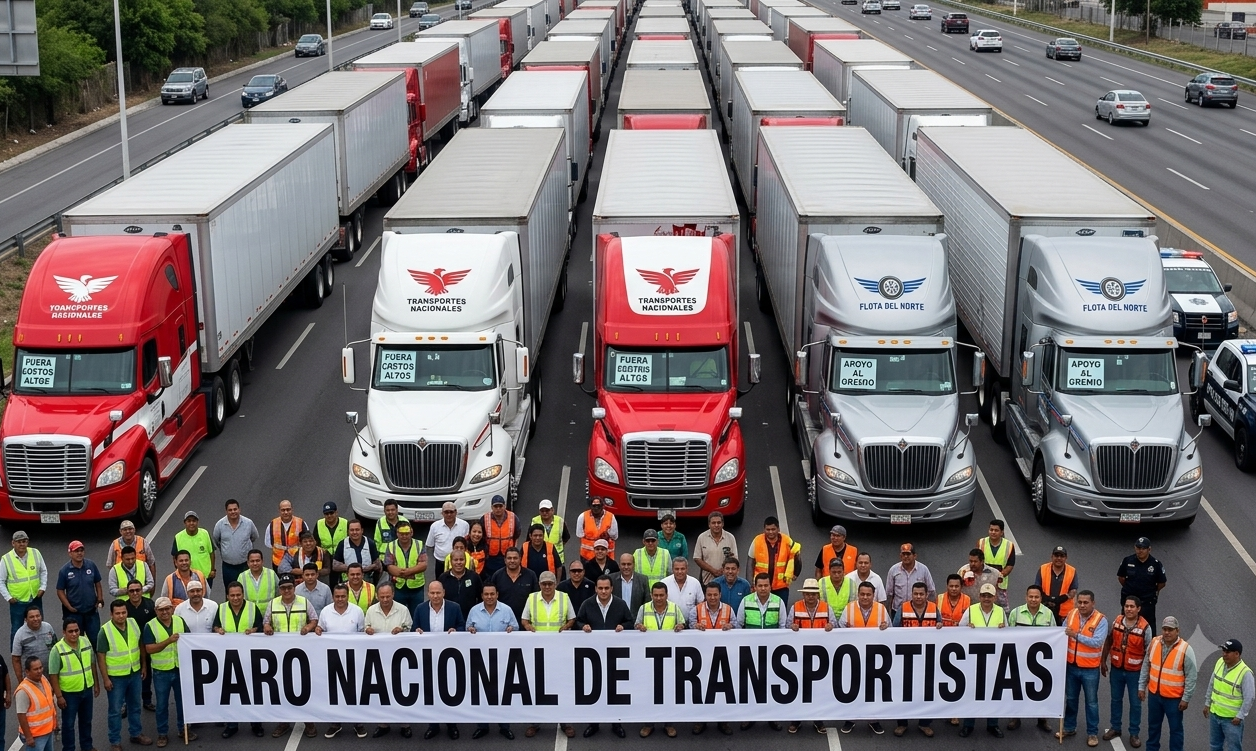 Se movilizan transportistas en protesta por falta de “atención a sus demandas”