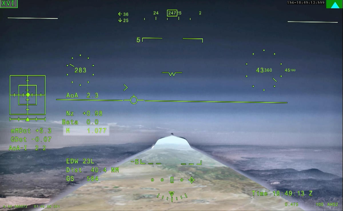 El aviÛn experimental X-59 de la NASA rompe por primera vez la velocidad del sonido