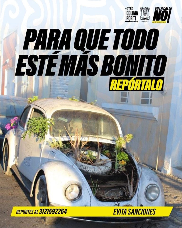 Exhorta comuna capitalina a reportar vehículos abandonados en la vía pública