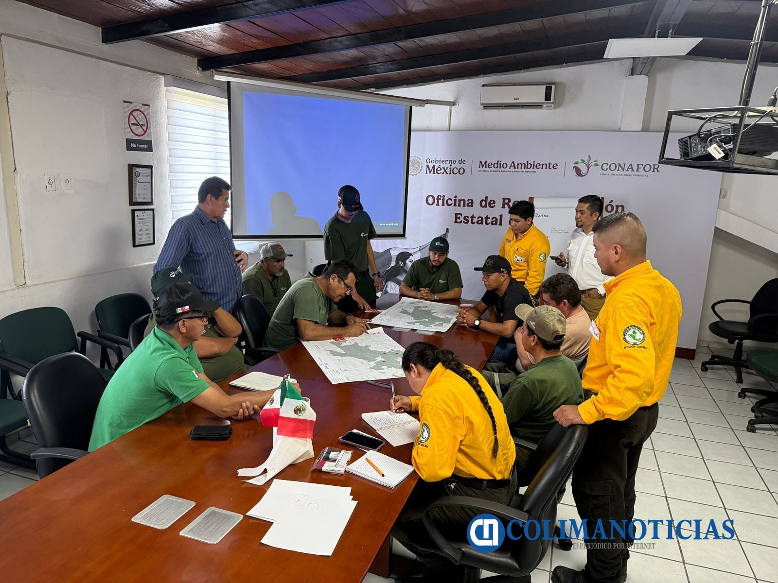 Brigadas de SSA Marine México, AMPF, Colima-IMADES y CONAFOR trabajan en taller para prevención de fuego