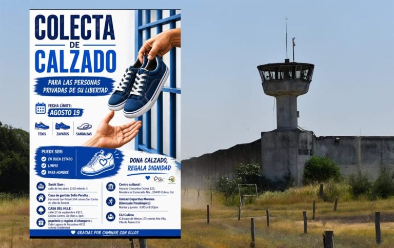 Realizan colecta de calzado para internos del Cereso de Colima