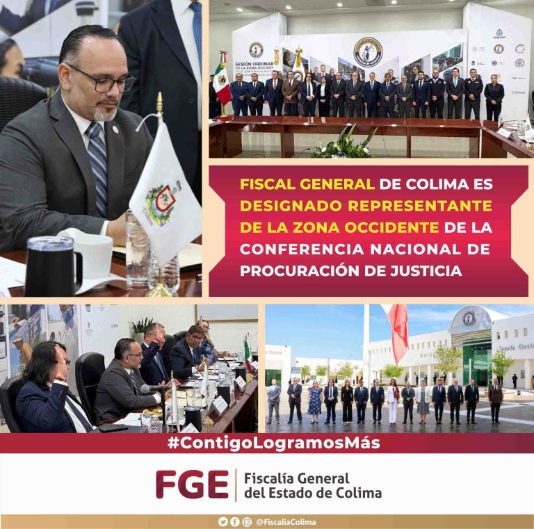 Fiscal General de Colima es designado representante de la Zona Occidente de la Conferencia Nacional de Procuración de Justicia