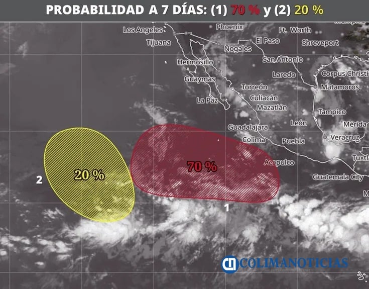 Fenómenos hidrometeorológicos en el Océano Pacífico