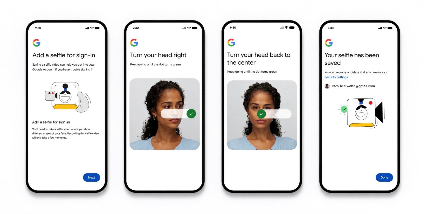 Google incorpora el video selfie