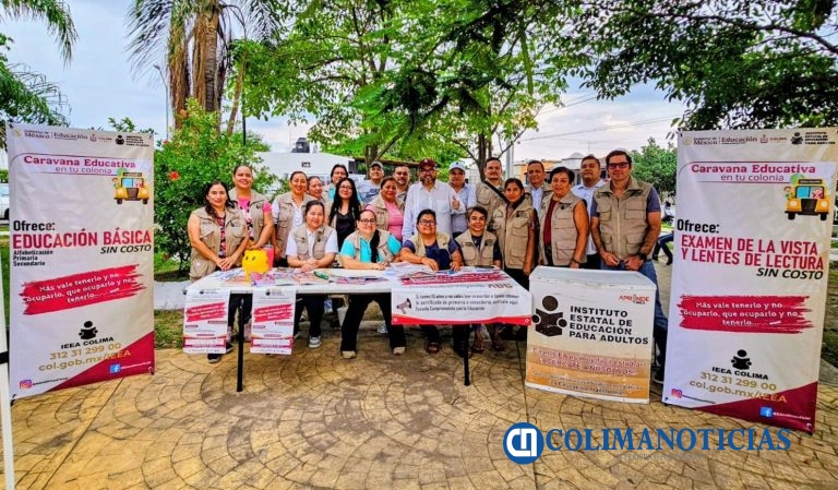 Con ‘Caravana Educativa en tu Colonia’, IEEA Colima refuerza estrategia de incorporación
