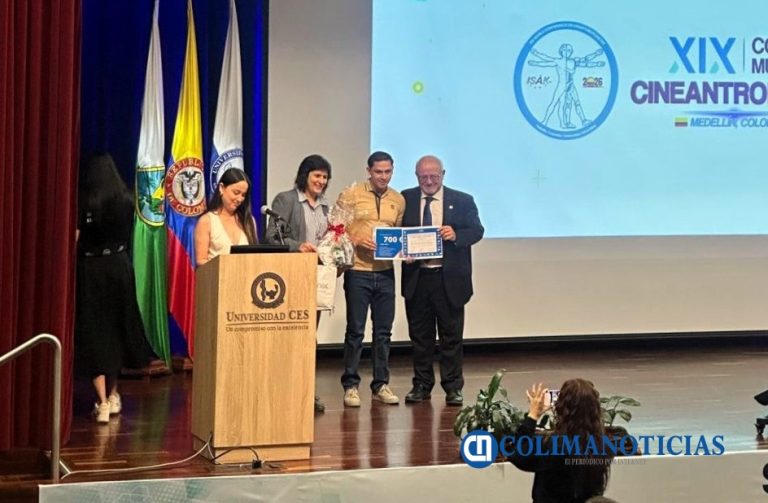Gana universitario premio a la mejor presentación como investigador joven, en congreso mundial de Colombia