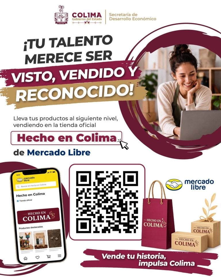 Sedeco invita a empresas locales a integrarse gratuitamente a la tienda oficial ‘Hecho en Colima’, en Mercado Libre