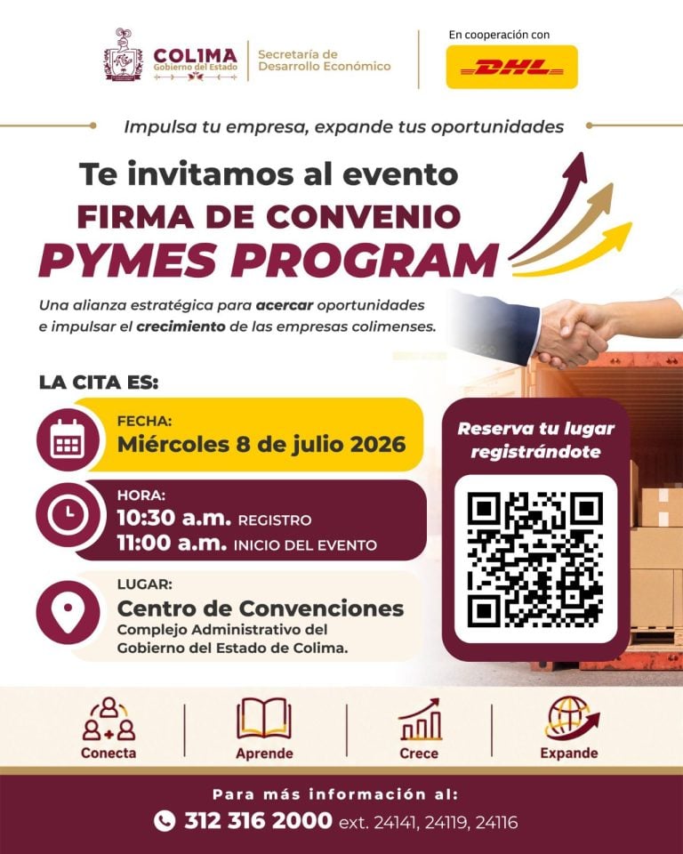 Sedeco y DHL Express lanzan programa para fortalecer a pequeñas y medianas empresas colimenses