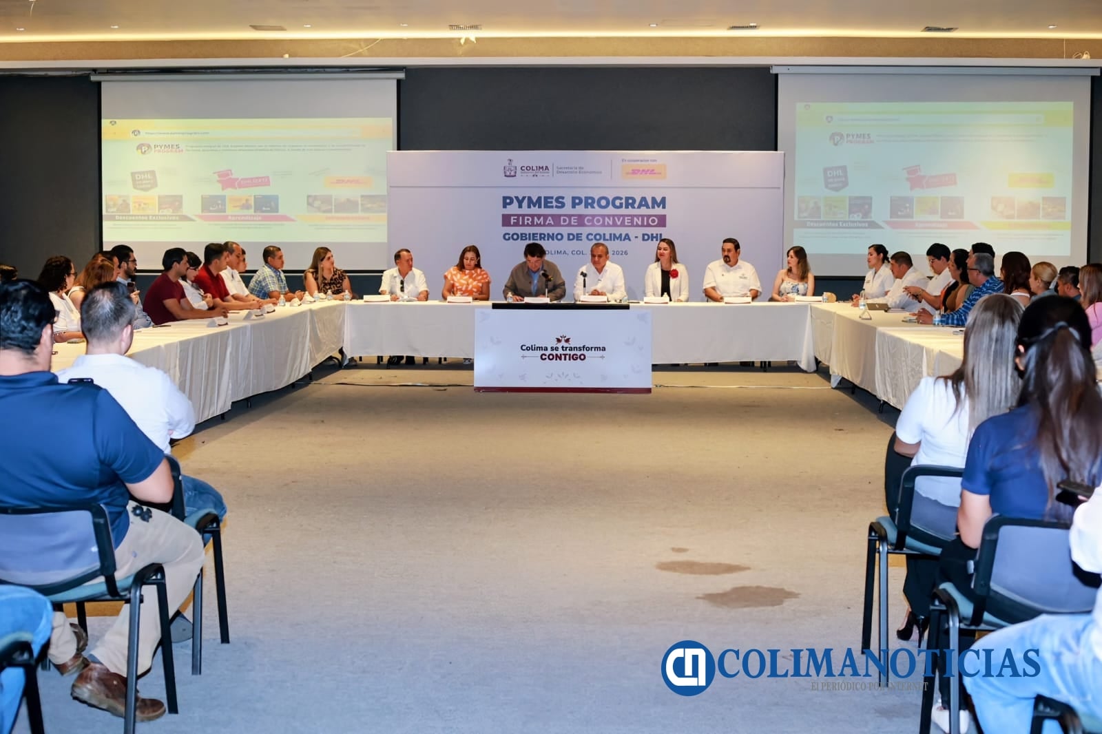 Sedeco y DHL Express firman convenio para fortalecer a las MiPyMEs de Colima