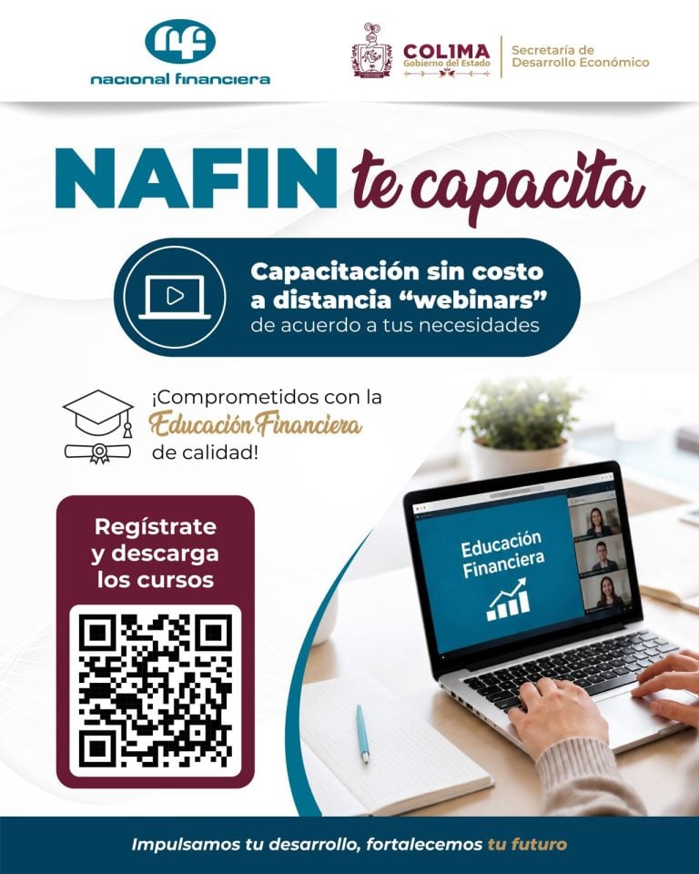 Sedeco y Nafin invitan a participar en capacitación gratuita a emprendedores colimenses