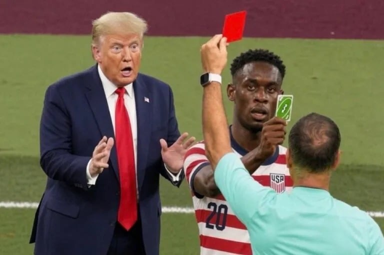 Trump intercede ante la FIFA por tarjeta roja de Balogun