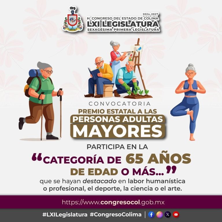 Congreso del Estado busca reconocer la trayectoria y aportaciones de las personas adultas mayores