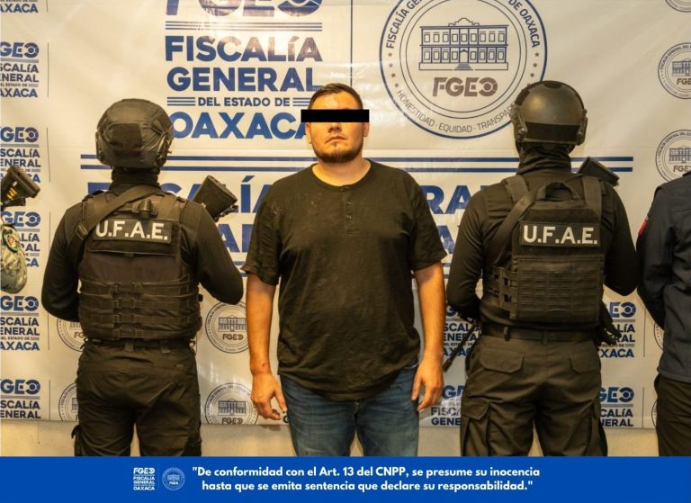 En operativo conjunto, SEMAR y Fiscalía de Oaxaca capturan a C. M. M. M., alias “El Abulón”, segundo al mando de “Los Mezcales” y generador de violencia en Colima