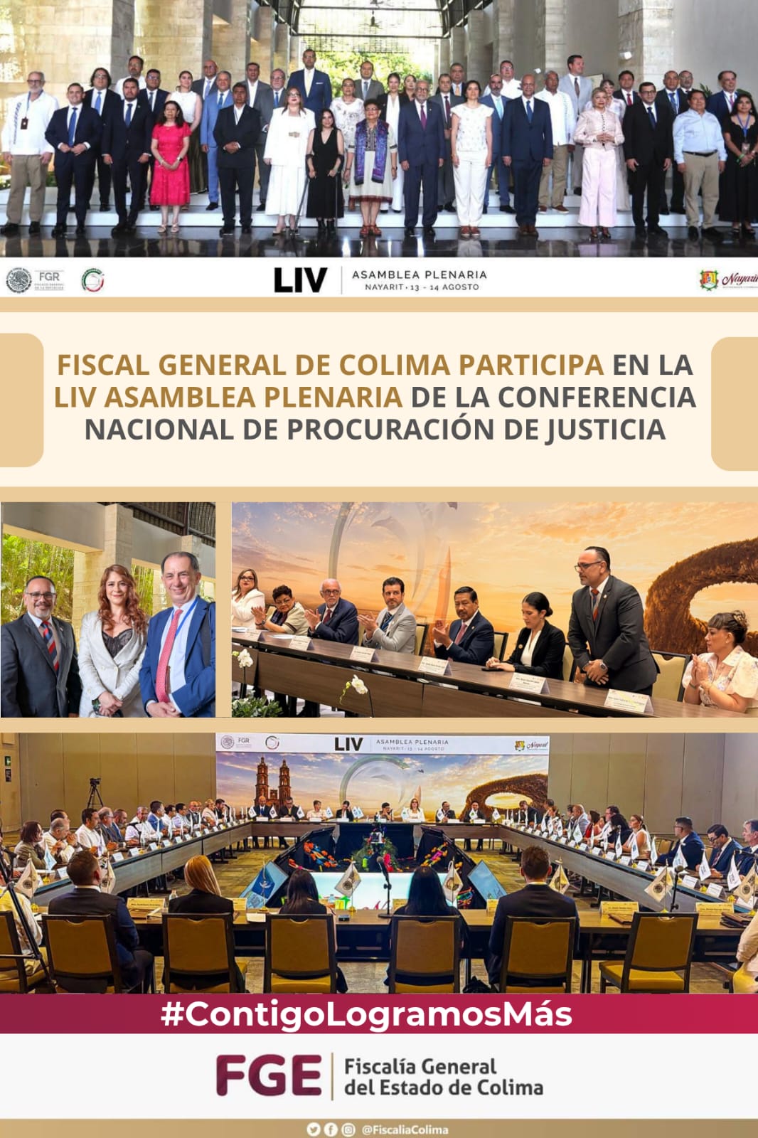 FOTO-0814 LIV ASAMBLEA PLENARIA DE LA CONFERENCIA NACIONAL DE PROCURACIÓN DE JUSTICIA