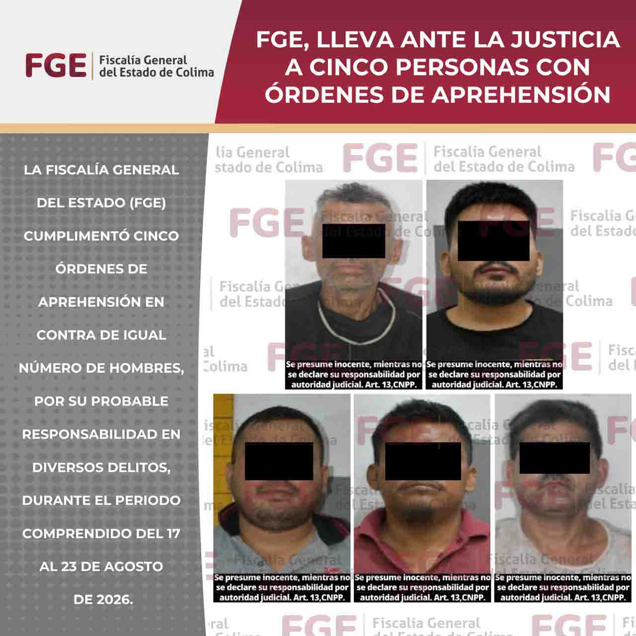 FOTO- 0826 ÓRDENES DE APREHENSIÓN