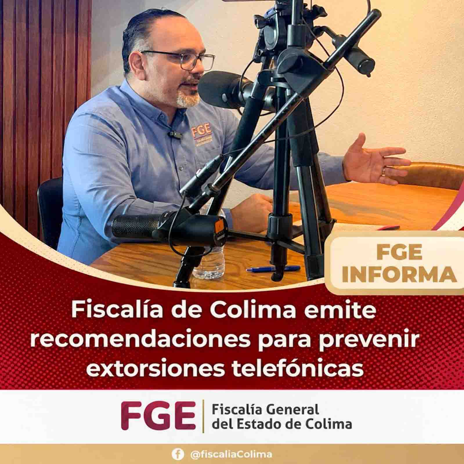 FOTO- 0828 Fiscalía de Colima emite recomendaciones para prevenir extorsiones telefónicas