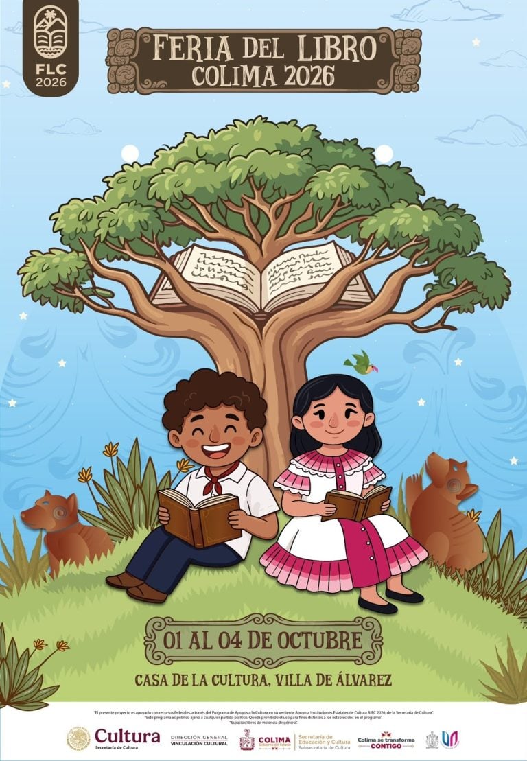 Miroslava Sánchez Juárez es la autora del cartel oficial de la Feria del Libro Colima 2026