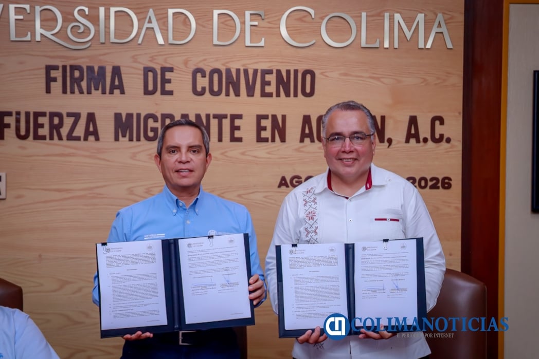 Firma de convenio UdeC-Fuerza Migrante, A.C.