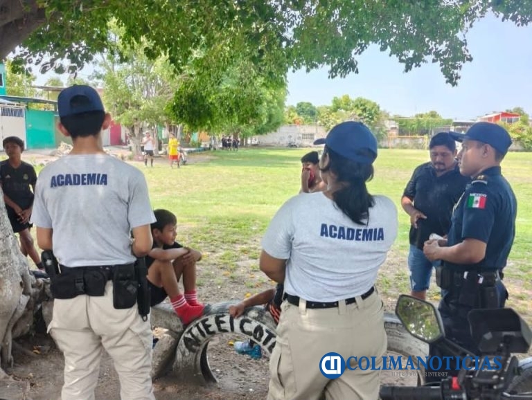 Fuerza Juvenil Militarizada y Policía Estatal refuerzan acciones preventivas contra la extorsión telefónica