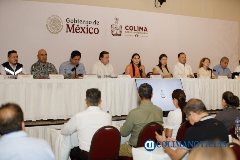 Indira Vizcaíno, SICT, GN y Pinfra informan a cámaras empresariales avances de autopista Colima-Manzanillo