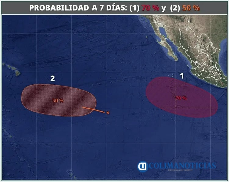 Se desarrolla “Iselle” noveno ciclón tropical frente a las costas de Jalisco y Colima