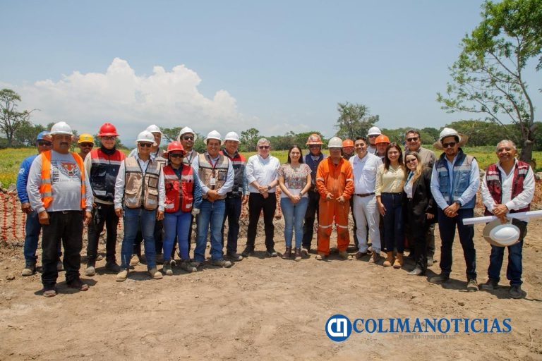 Gobernadora Indira Vizcaíno y titular de Conagua supervisaron avance de 45% en la construcción del acueducto ‘Agua para Colima’