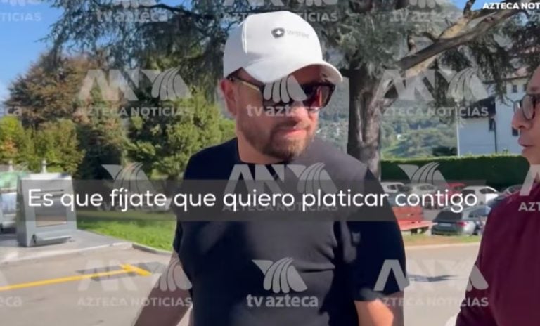 Localizan a Amílcar Olán en Suiza; arrebata celular a reportero de Azteca Noticias y evita entrevista