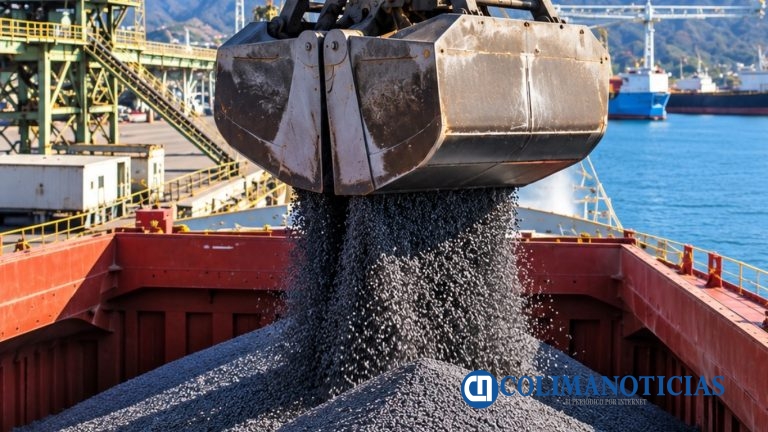 Aumenta el movimiento de carga a granel en el Puerto de Colima