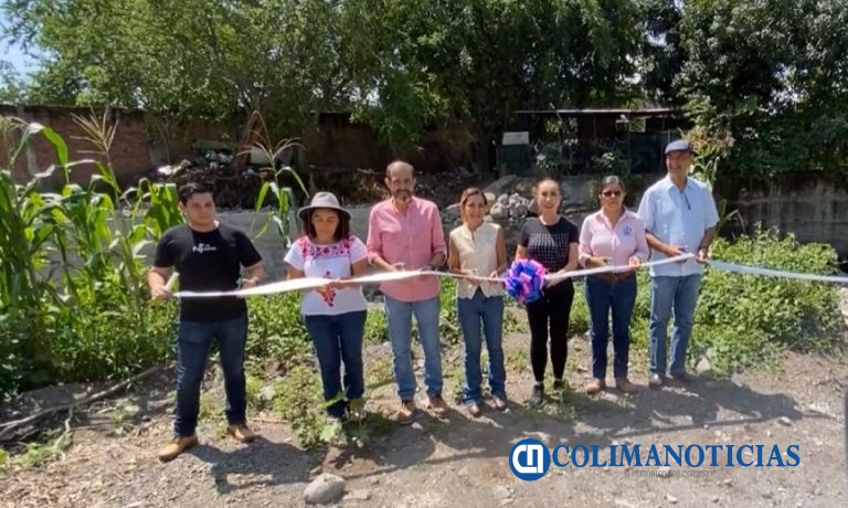 Ayuntamiento de Villa de Álvarez entregó muro de contención en el arroyo Pereyra