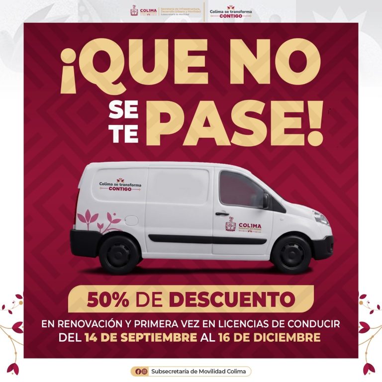 Caravana de Licencias con Descuento visitará 7 localidades colimenses en octubre
