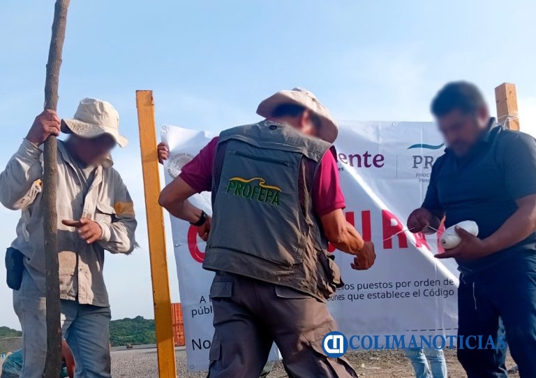 Clausura la Profepa tres predios en la Zona de las playas de Cuyutlán-El Edén
