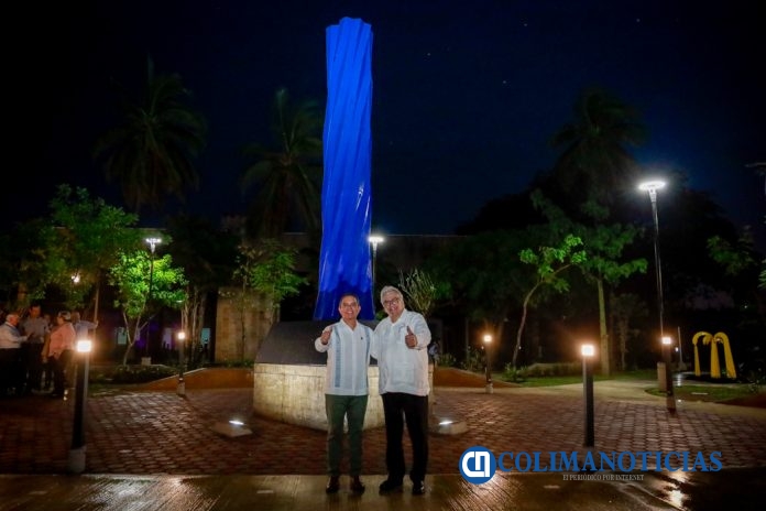 Develan obra de Sebastián e inauguran el Jardín del Saber_a
