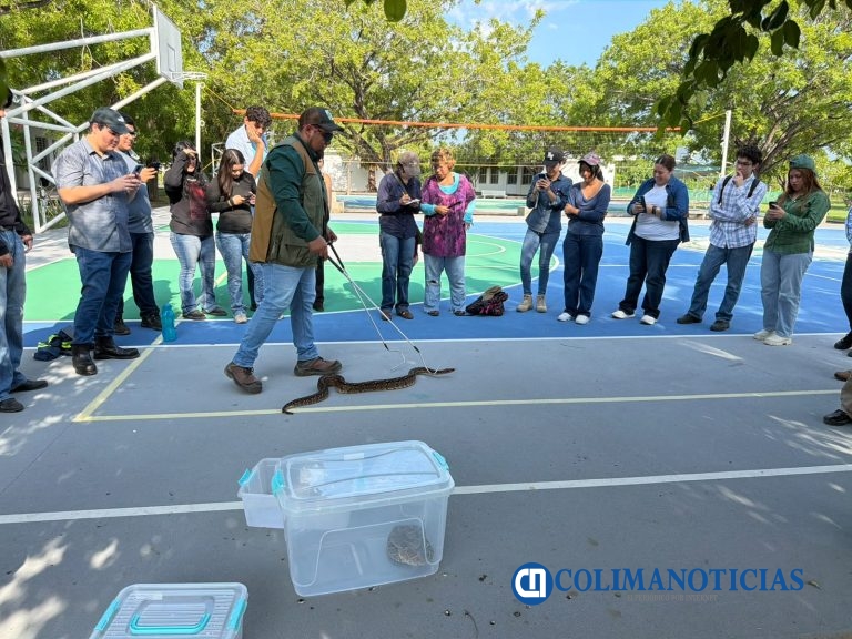 Estudiantes de Biología conocen de cerca la diversidad de serpientes en Colima