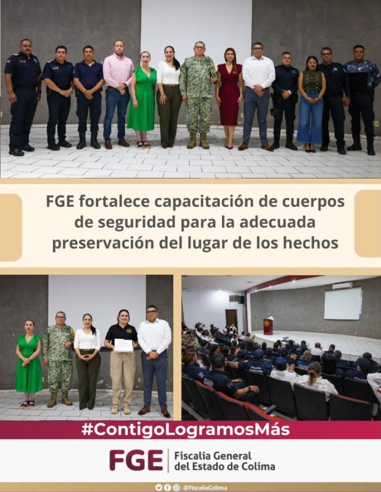 FGE fortalece capacitación de cuerpos de seguridad para la adecuada preservación del lugar de los hechos