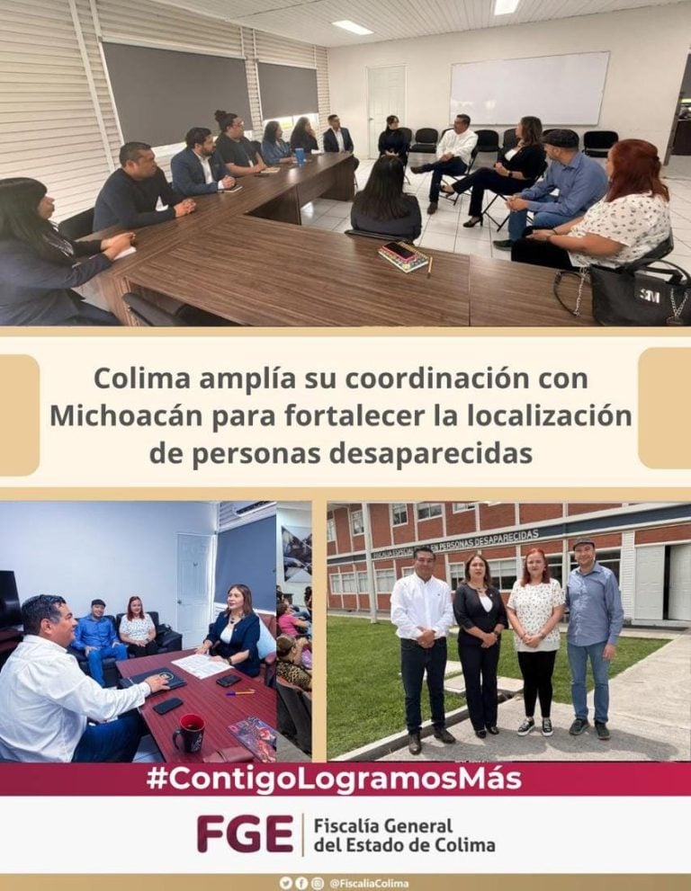 Colima amplía su coordinación con Michoacán para fortalecer la localización de personas desaparecidas