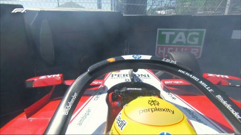 GP de España: Hamilton y Bearman chocan en la tercera práctica en Madrid
