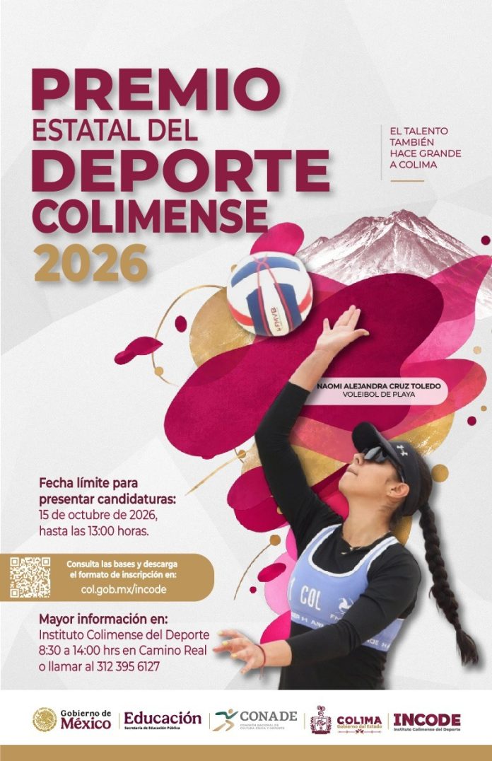 Gobierno de Indira Vizcaíno abre convocatoria al Premio Estatal del Deporte 2026