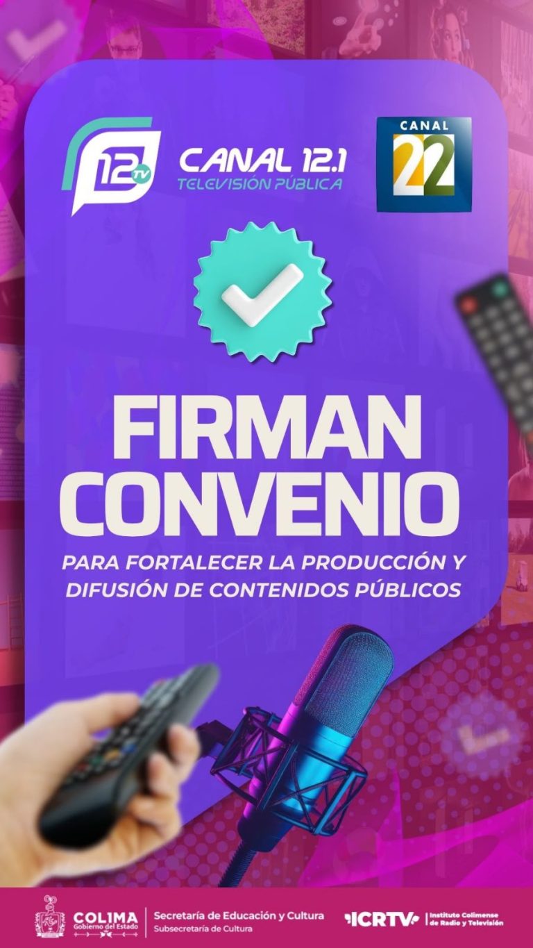 ICRTV y Canal 22 firman convenio para fortalecer la producción y difusión de contenidos públicos
