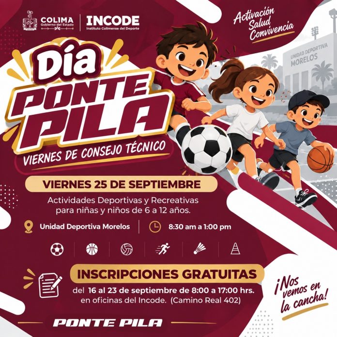 Incode invita a niñas y niños a participar en el ‘Día Ponte Pila’