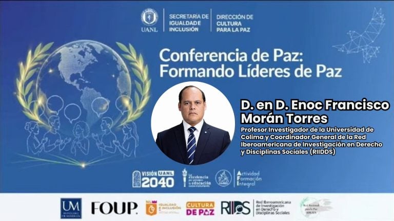 Redes académicas pueden llevar la cultura de paz de la teoría a las aulas: Enoc Morán