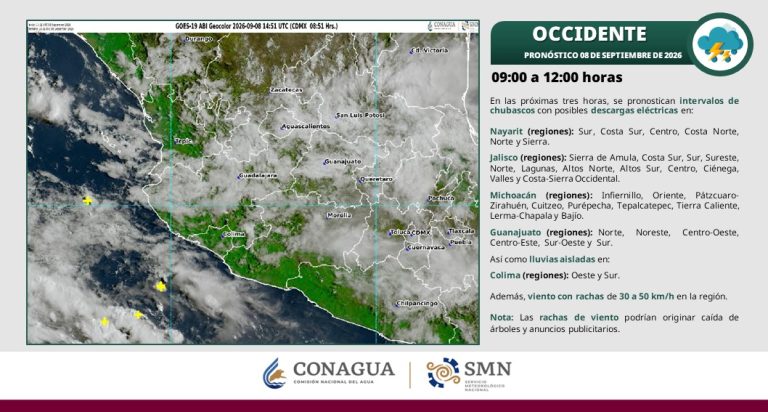 “Norbert” nuevo Ciclón Tropical evoluciona a 900 kilómetros de Manzanillo; el SMN emite alerta