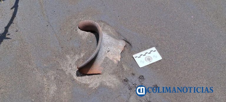 Playa del Tecuanillo, Tecomán arroja piezas arqueológicas