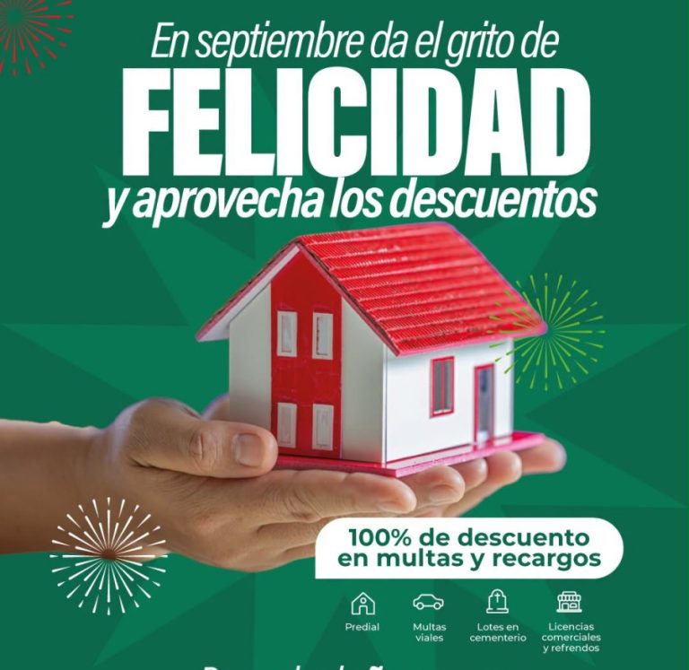 El Ayuntamiento de Colima ofrece descuentos del 100% en multas y recargos para regularizar pago de contribuciones en septiembre