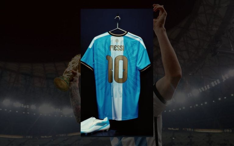 Messi presenta la edición especial de la camiseta para su adiós con Argentina
